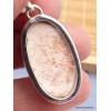 Pendentif oval en Scolecite orange Bijoux en Scolecite PAC52.2