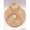Pendentif oval en Scolecite orange Bijoux en Scolecite PAC52.2