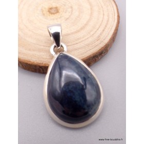 Pendentif goutte en Vivianite bleue verte Pendentifs pierres naturelles TUV41.3