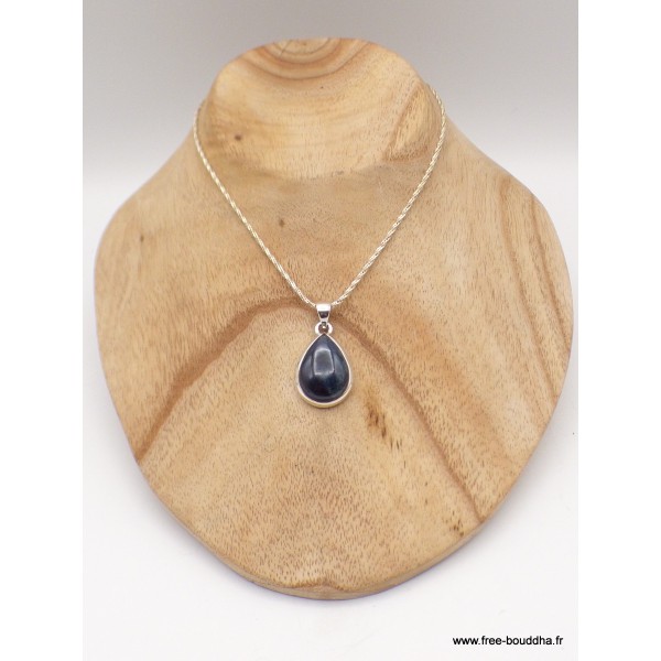 Pendentif goutte en Vivianite bleue verte Pendentifs pierres naturelles TUV41.3