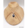 Pendentif goutte en Vivianite bleue verte Pendentifs pierres naturelles TUV41.3