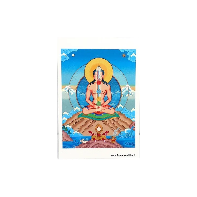 Carte postale bouddhiste SEPT CHAKRAS - Cartes postales bouddhistes