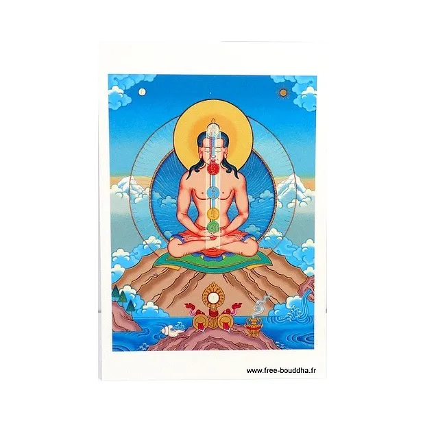 Carte postale bouddhiste SEPT CHAKRAS - Cartes postales bouddhistes