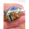 Labradorite multi-feux bleue jaune orange Pendentifs pierres naturelles TUV27.5
