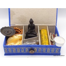 Coffret pour débutant Autel bouddhiste Encens tibétains, accessoires CDAB1