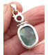 Pendentif argent Opaline Topaze bleue Pendentifs pierres naturelles JEW22.2