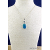 Pendentif argent Opaline Topaze bleue Pendentifs pierres naturelles JEW22.2
