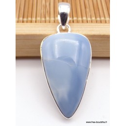 Pendentif Opale bleue Owyhee triangulaire en pointe Pendentifs pierres naturelles XV35.4