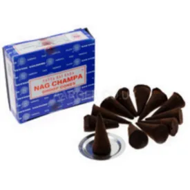 Encens indien Nag Champa Cônes - Encens indien traditionnel parfumé
