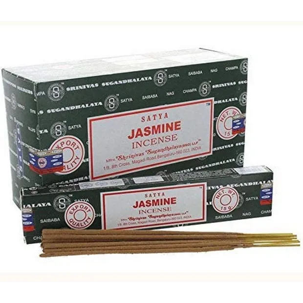 Encens indien Satya Jasmin 15 gr - Encens indien traditionnel parfumé