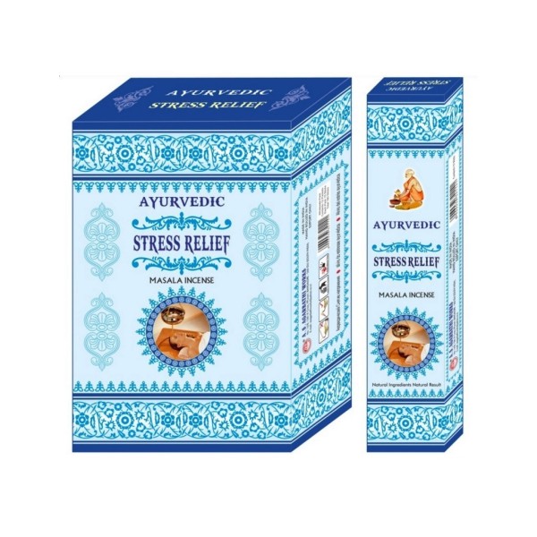 Encens ayurvédique Stress Relief Masala 15 GR Encens tibétains, accessoires ZD810