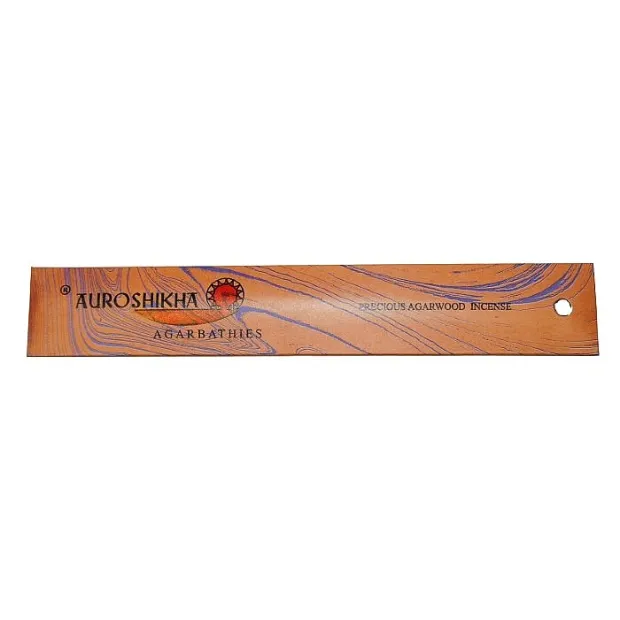 Encens bio Auroshikha bois d'Agar 10 gr. - Encens naturel bio Auroshika aux plantes