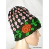 Bonnet népalais laine kaki rose doublé polaire Gants , bonnets népalais BON3