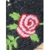Bonnet népalais laine gris foncé blanc doublé polaire Gants , bonnets népalais BON4