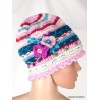 Bonnet en laine doublée polaire rose bleu Gants , bonnets népalais BON8