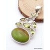 Pendentif argent Gaspéite et Péridot Pendentifs pierres naturelles JEW16.2