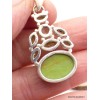 Pendentif argent Gaspéite et Péridot Pendentifs pierres naturelles JEW16.2
