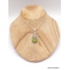 Pendentif argent Gaspéite et Péridot Pendentifs pierres naturelles JEW16.2