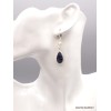 Boucles d'oreilles pendantes Pietersite et perle Boucles d'oreilles en pierres XV127.8