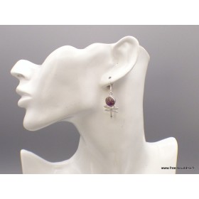 Boucles d'oreilles Cacochynite super seven Libellules Boucles d'oreilles en pierres XV127.11