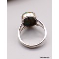 Bague Turquoise du Tibet ovale taille 60/61 Bagues pierres naturelles XV128