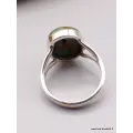 Bague Turquoise du Tibet ovale taille 60/61 - Bagues pierres naturelles