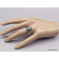 Bague Turquoise du Tibet ovale taille 60/61 Bagues pierres naturelles XV128
