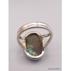 Bague Turquoise du Tibet deux anneaux taille 59 Bagues pierres naturelles XV128.4