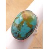 Bague Turquoise du Tibet nuances marron Taille 60 Bagues pierres naturelles XV128.5