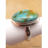 Bague Turquoise du Tibet nuances marron Taille 60 Bagues pierres naturelles XV128.5