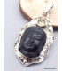 Pendentif Bouddha sculpté en Obsidienne oeil céleste Pendentifs pierres naturelles jew9.6