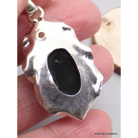 Pendentif  Bouddha sculpté en Obsidienne oeil céleste - Pendentifs pierres naturelles