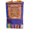 Tangka tibétain Roue du Dharma Tentures tibétaines Bouddha TANRV2