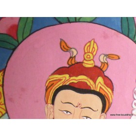 Tangka tibétain Guru Rimpoché DEFAUT Tentures tibétaines Bouddha TANKGRDEF
