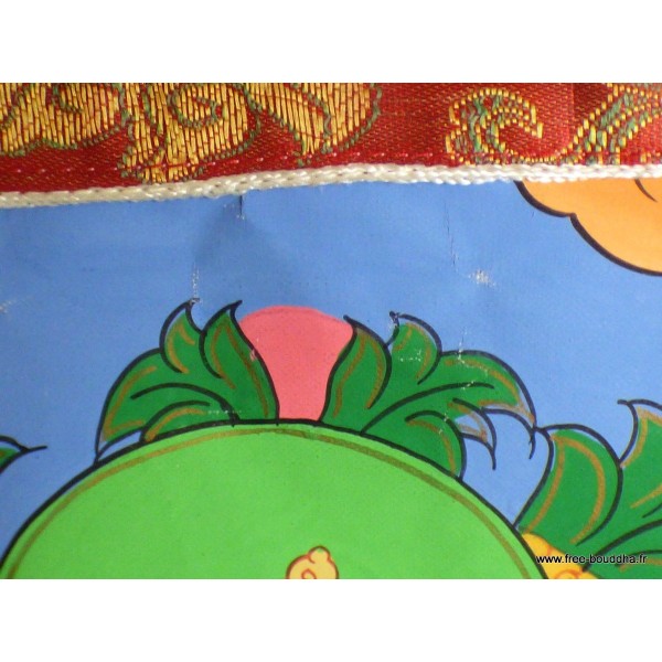 Tangka tibétaine Tara Blanche DEFAUT Tentures tibétaines Bouddha TANKTBDEF