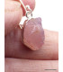 Boucles d'oreilles en Quartz rose brut Bijoux en Quartz Rose PAC95.2