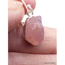 Boucles d'oreilles en Quartz rose brut Bijoux en Quartz Rose PAC95.2
