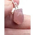 Boucles d'oreilles en Quartz rose brut - Bijoux en Quartz Rose
