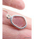 Boucles d'oreilles en Quartz rose brut Bijoux en Quartz Rose PAC95.2