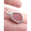 Boucles d'oreilles en Quartz rose brut - Bijoux en Quartz Rose