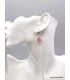 Boucles d'oreilles en Quartz rose brut Bijoux en Quartz Rose PAC95.2