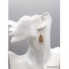 Boucles d'oreilles goutte Jaspe Oeil d'oiseau mexicain Bijoux en Jaspe XV131.1