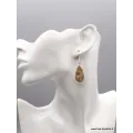 Boucles d'oreilles goutte Jaspe Oeil d'oiseau mexicain - Bijoux en Jaspe