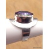Bague Quartz Mystique argent lisse taille 53 Bijoux en Quartz Mystique XV132.1