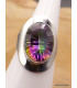 Bague Quartz Mystique argent lisse taille 53 Bijoux en Quartz Mystique XV132.1