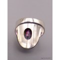 Bague Quartz Mystique argent lisse taille 53 Bijoux en Quartz Mystique XV132.1