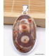 Pendentif Jaspe Oeil d'Oiseau mexicain rouge brun Pendentifs pierres naturelles WL66.5