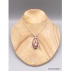 Pendentif Jaspe Oeil d'Oiseau mexicain rouge brun Pendentifs pierres naturelles WL66.5