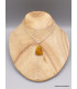 Pendentif Ambre naturel serti griffes Pendentifs pierres naturelles WL18.6