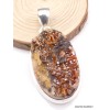 Pendentif Cristal de Vanadium oval Pendentifs pierres naturelles PU5